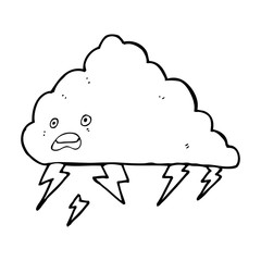 cartoon thundercloud