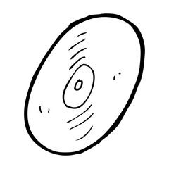 cartoon vinyl record