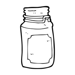 cartoon kitchen jar