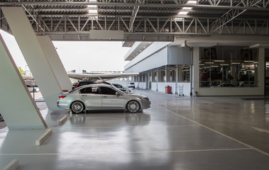 Asian car service building