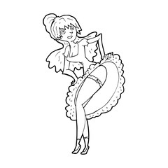 cartoon flamenco dancer