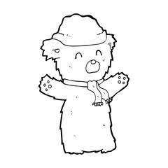 Fototapeta premium cartoon teddy bear