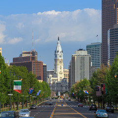 Fototapeta na wymiar Beautiful Philadelphia skyline