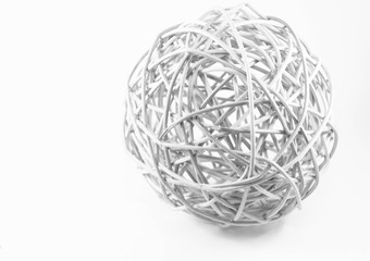 weißer Ball geflechtet