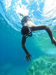 snorkerilng in the seas of Sicily
