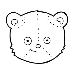 cartoon teddy bear head