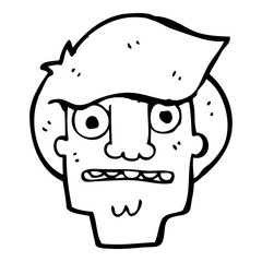 cartoon shocked face