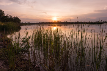 Sunset on the lake