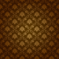 Damask seamless floral pattern.