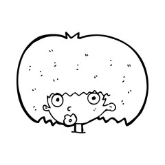 cartoon surprised woman