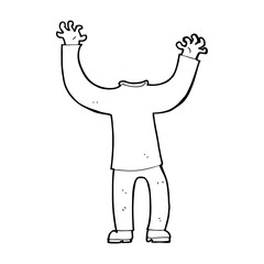 cartoon headless body