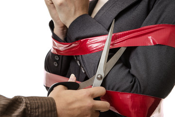 caught up in red tape