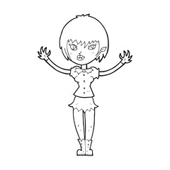 cartoon vampire girl