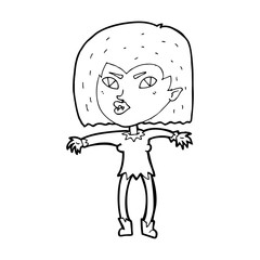 cartoon vampire girl