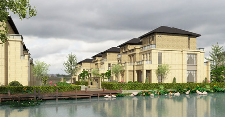 Buildings Photorealistic Render