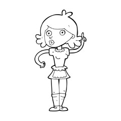 cartoon surprised maid