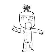 cartoon robot