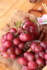 Bunch of grapes fruit  juicy fresh delicious.
