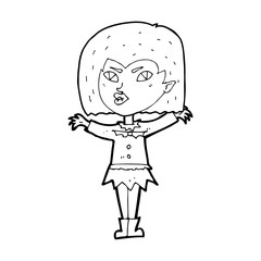 cartoon vampire girl