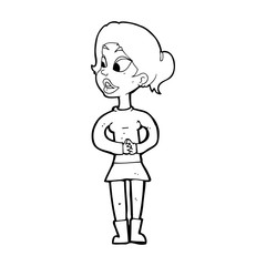 cartoon girl talking