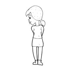 cartoon pretty girl