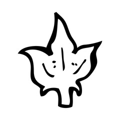 cartoon leaf symbol