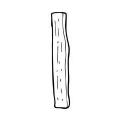 cartoon wood post