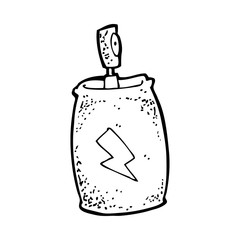 cartoon spray can