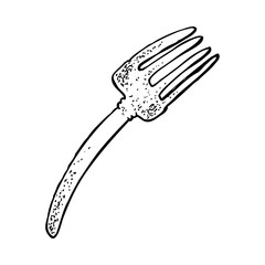 cartoon fork
