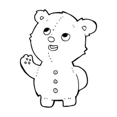 cartoon cute teddy bear