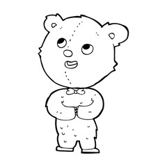 cartoon cute teddy bear