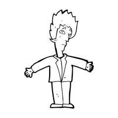 cartoon vampire man
