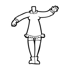 cartoon female body (add photos or mix and match cartoons)