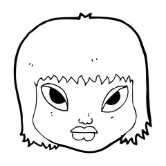 cartoon annoyed face