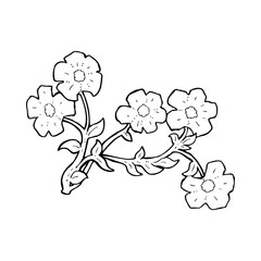 cartoon flowers