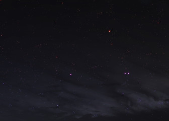 Naklejka premium Star field in deep space many light years far from the Earth