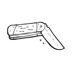 cartoon folding knife