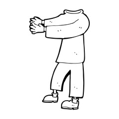 cartoon headless body (mix and match cartoons or add own photo)