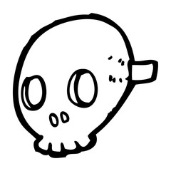 cartoon skull mask
