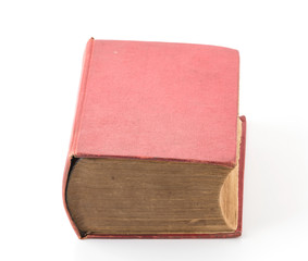 old book on white background