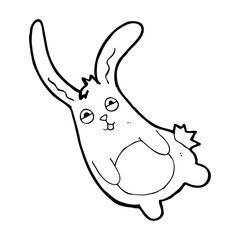 Fototapeta na wymiar funny cartoon rabbit