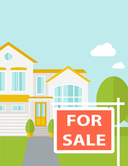 Fototapeta premium The house on sale.