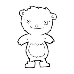 cartoon teddy bear wearing boots