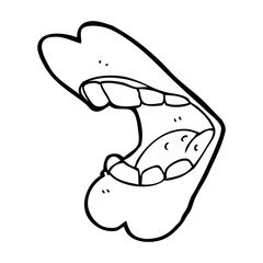 cartoon mouth
