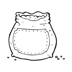 cartoon bag of flour