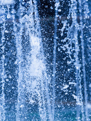 Fototapeta na wymiar splashes on a blue background