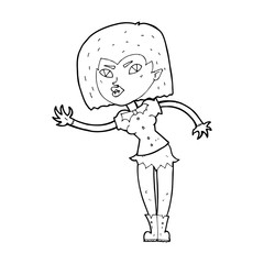 cartoon vampire girl