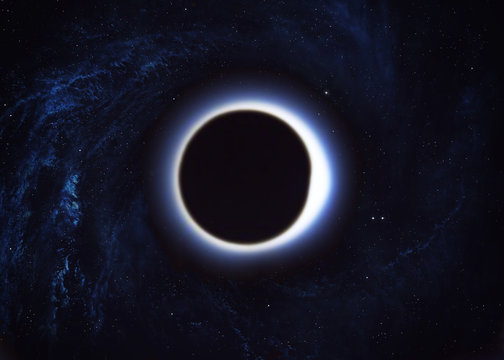 Black hole in space. Elements of this image furnished by NASA