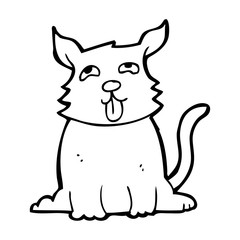 cartoon happy dog