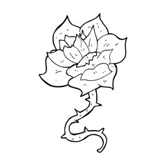 cartoon rose